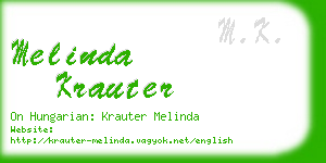 melinda krauter business card